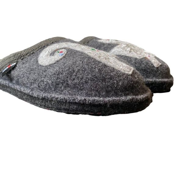 Haflinger Women's New Novelty Slippers Lizzy Grey size 38 - Picture 3 of 6